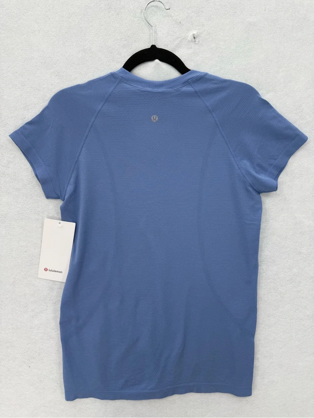 NWT Lululemon Swiftly Tech Short-Sleeve Shirt 2.0 *Hip‎ Length Prep Blue Size 10